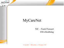 Frank Ponsaert (MyCareNet)