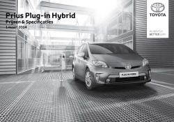 Prijslijst Toyota Prius Plug in