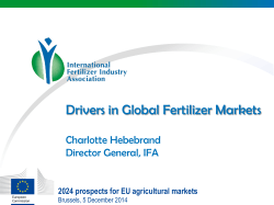 Drivers in global fertilizer markets