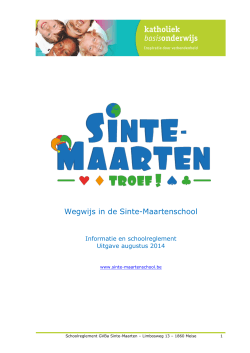 Wegwijs in de Sinte-Maartenschool - Sinte