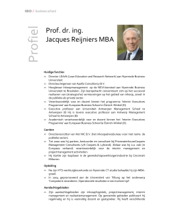 Prof dr. ing. J. J.A.M. Reijniers