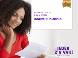 INNOVATIE IN ADVIES - De Goudse Verzekeringen