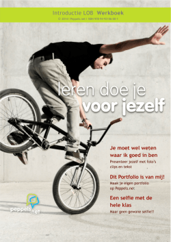 Dit Portfolio is van mij! - Peppels - Support