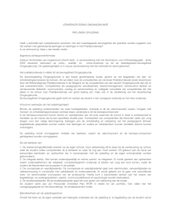 LERARENOPLEIDING OMGANGSKUNDE PRO