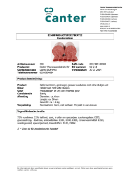 E = Door de EU goedgekeurde hulpstof