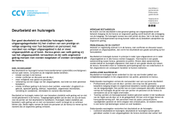 Infosheet Deurbeleid en huisregels