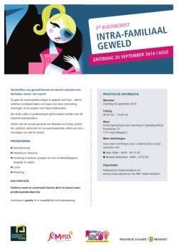 intra-familiaal geweld zaterdag 20 september 2014 i asse