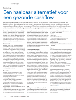Een haalbaar alternatief voor een gezonde cashflow