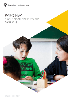 PABO HVA - Hogeschool van Amsterdam