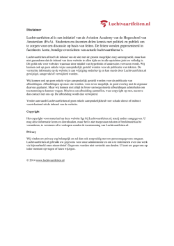 Lees onze disclaimer - Luchtvaartfeiten.nl