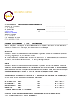 HvA Instalatietechniek Service - hva