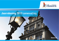 Samenvatting van de Jaarstukken 2013