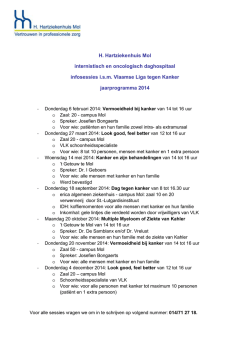 Jaarprogramma 2014 - H Hartziekenhuis Mol