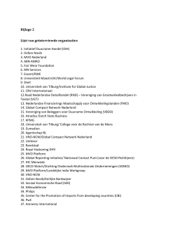 "Lijst van geïnterviewde organisaties" PDF