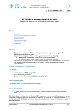 APTIMA HPV Assay op PANTHER toestel