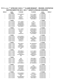 Eerste Afdeling - vbbh