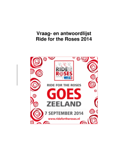 Vraag- en antwoordlijst Ride for the Roses 2014