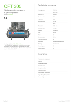 Airmec CFT-305 Datasheet - Luchtcompressorstore.nl