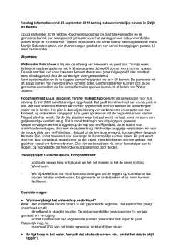 Verslag - Hoogheemraadschap De Stichtse Rijnlanden