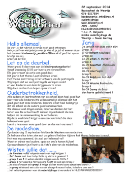 22 sept 2014 - basisschool de Weerijs