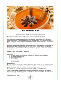 Hot Buttered Rum - Holiday Inn Leiden