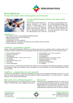 Hostphone Brochure - Telecom Services