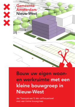 Brochure Jan Tooropstraat (PDF, 2.7 MB) - Stadsdeel Nieuw-West