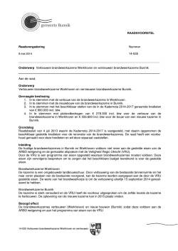 (89 KB) Raadsvoorstel verbouwen brandweekazerne Werkhoven en