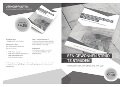 een gewonnen strijd te strijden