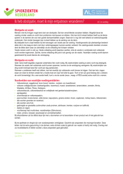 Ik heb obstipatie, moet ik mijn eetpatroon veranderen?