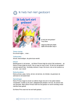 Ik heb het niet gedaan!