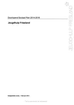 Doorlopend Sociaal Plan 2014-2016