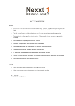 BUFFETSUGGESTIE I