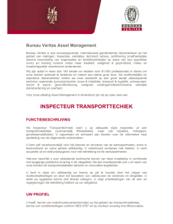 INSPECTEUR TRANSPORTTECHIEK