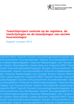 Eindrapport toewijzingen huurwoningen