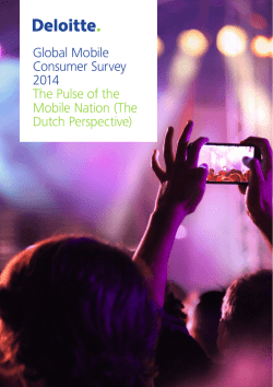 Global Mobile Consumer Survey 2014 The Pulse of the