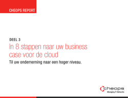 In 8 stappen naar uw business case voor de cloud