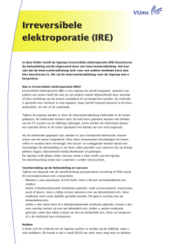 Irreversibele elektroporatie (IRE)