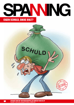 Spanning 9/2014 • Eigen schuld, dikke bult? (pdf)