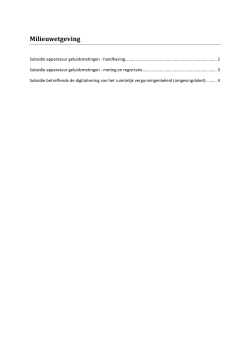 Lijst milieuwetgeving (update 25/04/2014) Type PDF Grootte 310KB