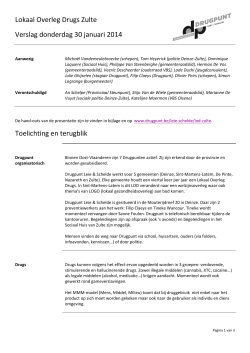Verslag LOD Zulte 30 januari 2014