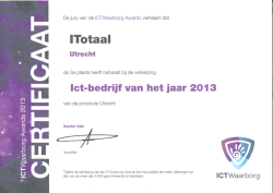 Iet-bedrijf van het jaar 201 3