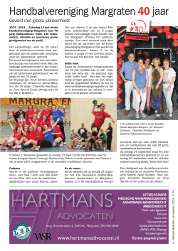 Markant juni 2014 - Handbalvereniging Margraten