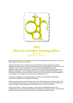 Dieren worden steeds belangrijker