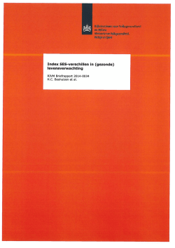 Index SES-verschillen in (gezonde