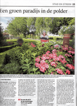 Een groen paradijs in de polder