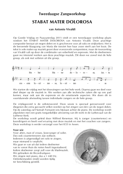 Workshop Stabat Mater Vivaldi