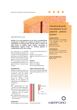 Productblad Merfoflex voorzetwand