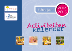 Infokalender - CBS De Bron