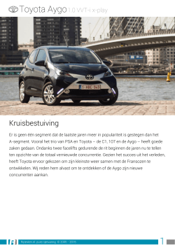 Rijtesten.nl: test Toyota Aygo